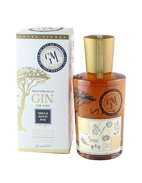 Gin Oaked - GM - élevé en Fut de Chêne - 50 cl