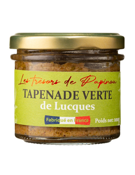 Tapenade de Lucques Verte -  "Les Trésors de Papinou" pot de 100g