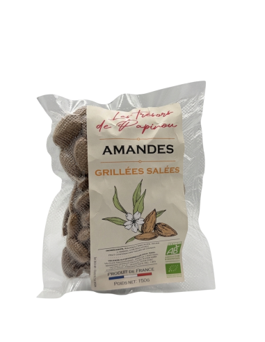Amandes Grillées Salées AB - 150g - Les trésors...