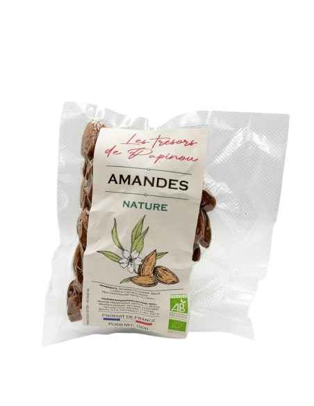 Amandes Nature AB - 150g - Les trésors de Papinou