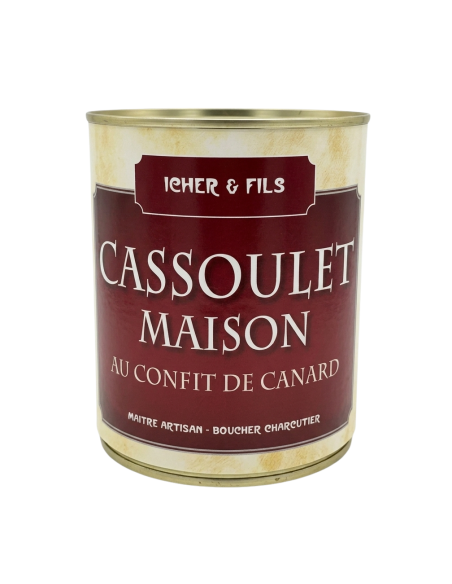Cassoulet Maison au Confit de Canard - 840g - Icher & Fils